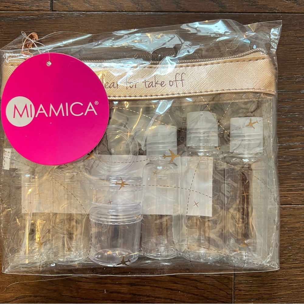 FREE w Purchase - Miamica - Travel Bottle Set - Clear